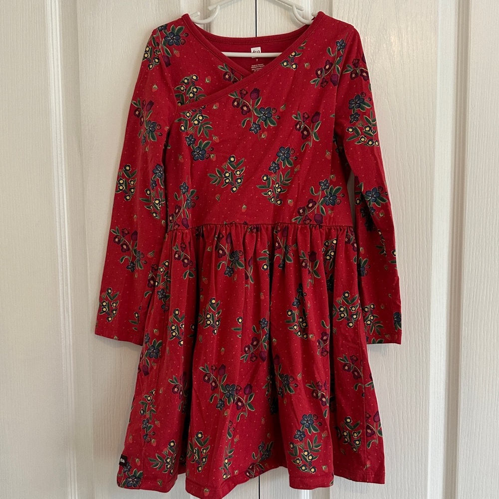 Tea Collection Wrap Neck Dress - Picture 5 of 11